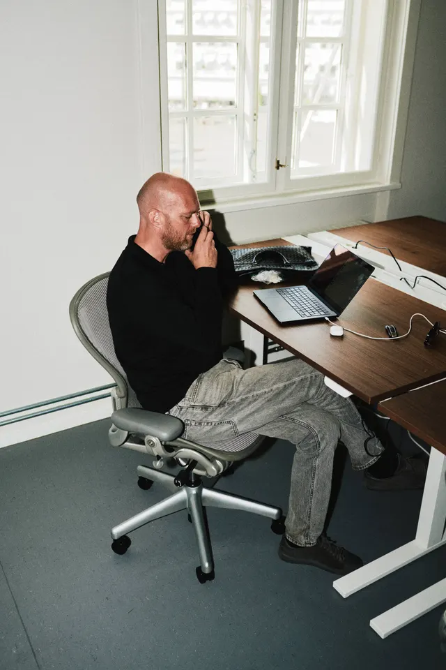 Peter Andreasen at Repodo office